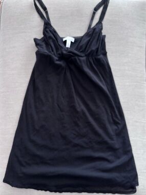 On Gossamer Lined Chemise Babydoll Slip Black Small